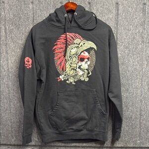 Zero Foxtrot Red and Black Graphic Sweatshirt Hoodie